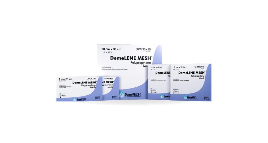 Demetech Polypropylene Nonabsorbable Surgical Mesh