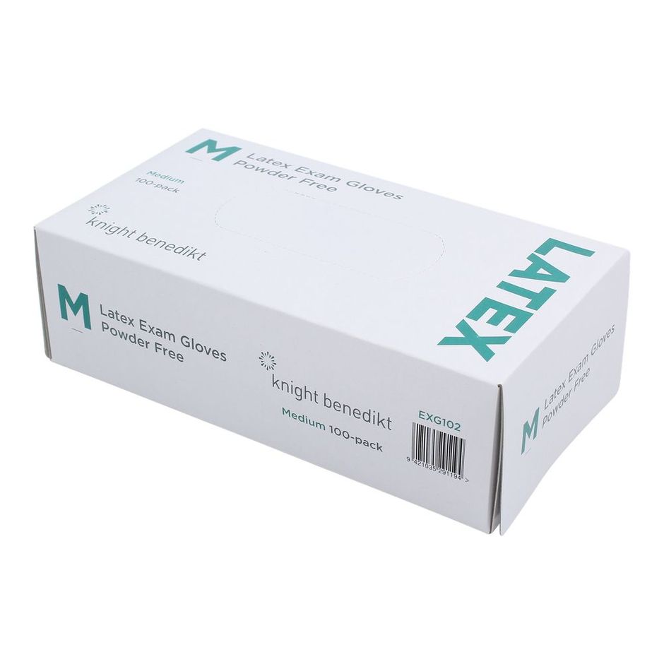 Knight Benedikt Latex Exam Gloves Powder Free