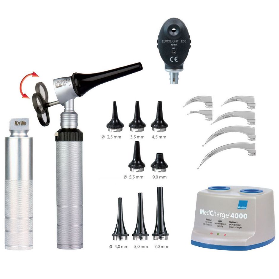 KaWe Otoscope/Ophthalmoscope/Laryngoscope Mackintosh Standard