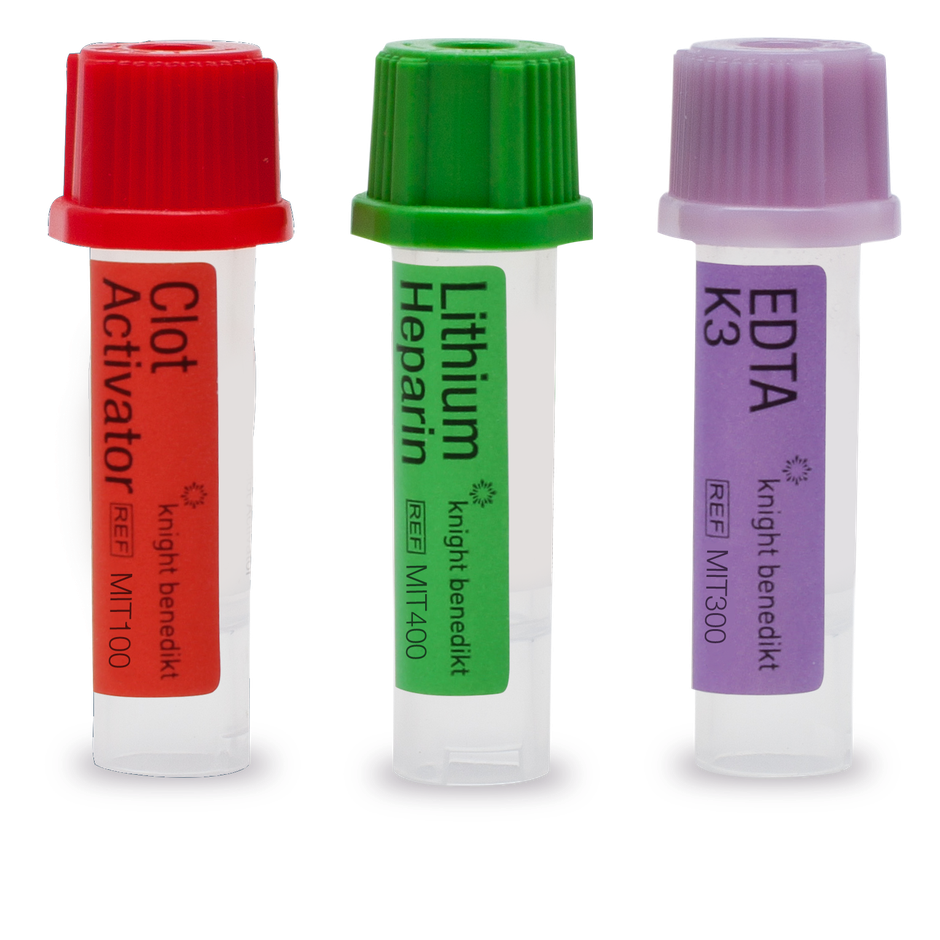 Knight Benedikt Micro Blood Collection Tubes 0.5ml