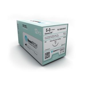 Demetech Suture Nylon 1/2 Circle Round Bodied