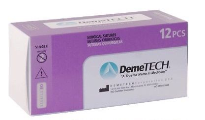 Demetech Suture PGA 3/8 Circle Reverse Cutting